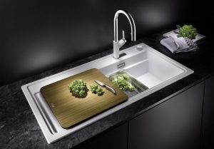 Blanco Zenar XL 6 S DampfgarPlus Pravý s excentrom, s drevenou doskou, s 2 nerezovými miskami