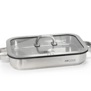 AMCOOK Plochá panvica na pečenie 34,5 x 23,5 x 5,5