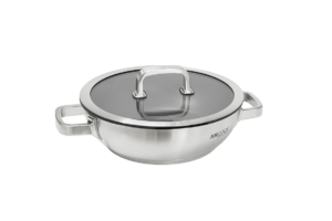 AMCOOK Wok ⌀ 28 z nehrdzavejúcej ocele s nepriľnavým povrchom