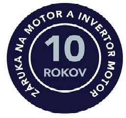 ELECTROLUX - Záruka 10 rokov na motor Invertor - po registrácií . Klik na ikonu.